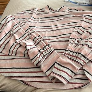 Free People high neck crop shirt